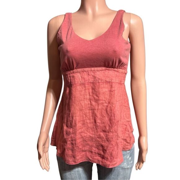 Pulp V-neck peplum Sleeveless tight back blouse S - Picture 1 of 6